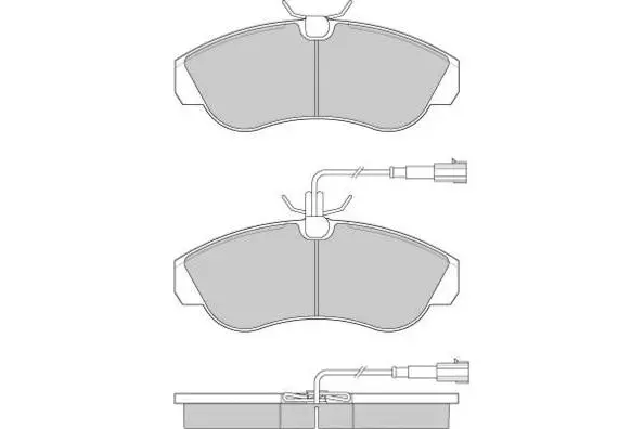 Brake Pad Set, disc brake (12-0889)