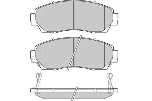 Brake Pad Set, disc brake (12-1258)