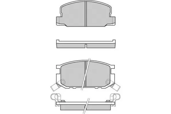 Brake Pad Set, disc brake (12-0308)