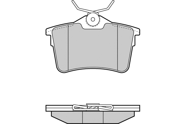 Brake Pad Set, disc brake (12-1386)