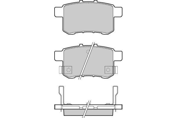 Brake Pad Set, disc brake (12-1370)