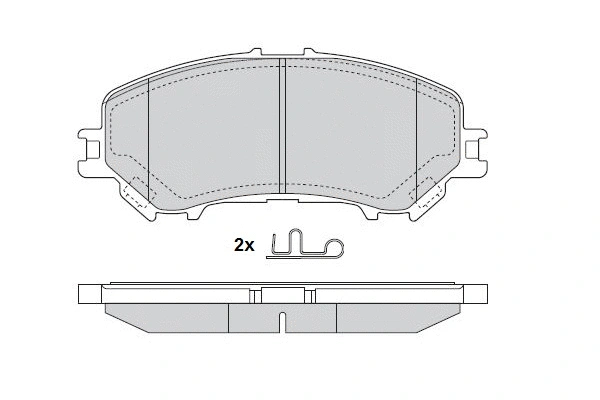 Brake Pad Set, disc brake (12-1691)