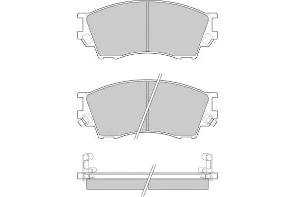 Brake Pad Set, disc brake (12-0923)