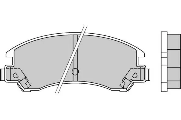 Brake Pad Set, disc brake (12-0358)
