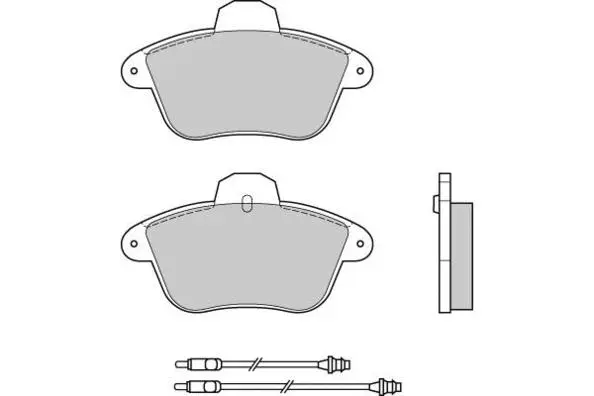 Brake Pad Set, disc brake (12-0521)