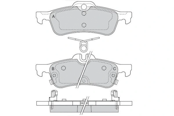 Brake Pad Set, disc brake (12-1528)