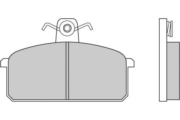 Brake Pad Set, disc brake (12-0151)