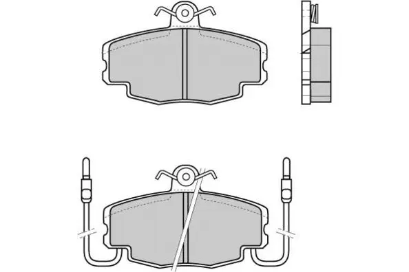Brake Pad Set, disc brake (12-0360)