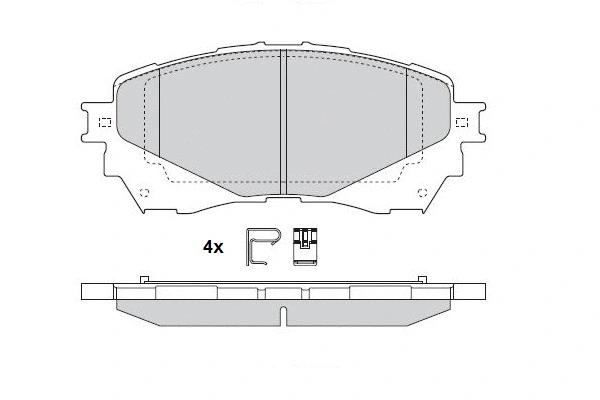 Brake Pad Set, disc brake (12-1554)