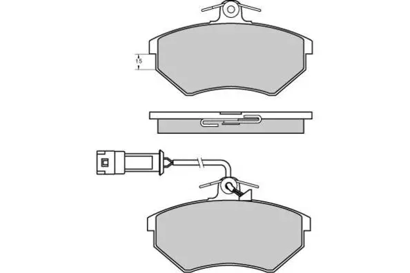 Brake Pad Set, disc brake (12-0644)