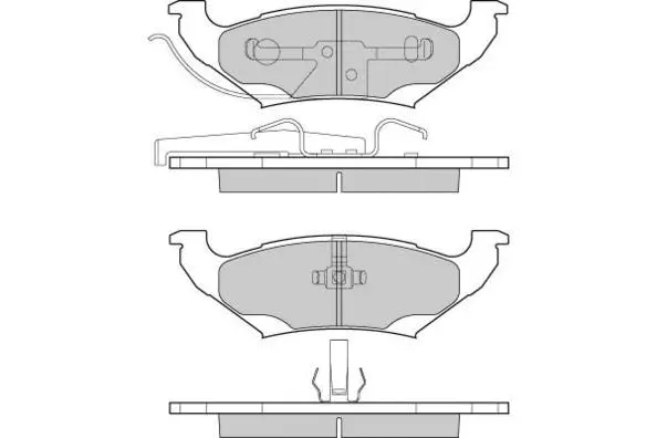 Brake Pad Set, disc brake (12-1223)