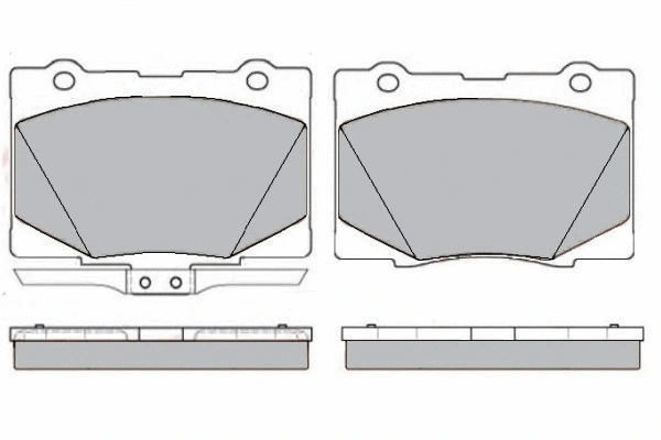 Brake Pad Set, disc brake (12-1628)