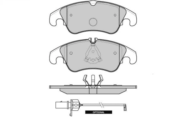 Brake Pad Set, disc brake (12-1347)