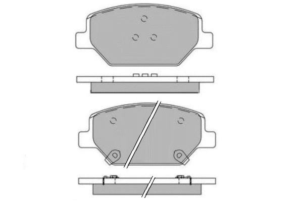 Brake Pad Set, disc brake (12-1764)