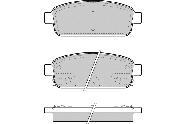 Brake Pad Set, disc brake (12-1406)