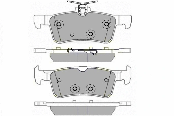 Brake Pad Set, disc brake (12-1709)