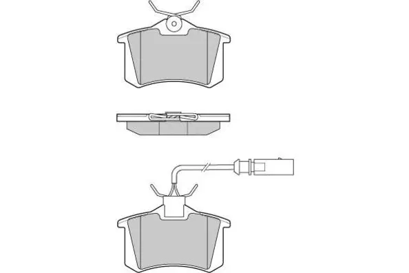 Brake Pad Set, disc brake (12-1006)