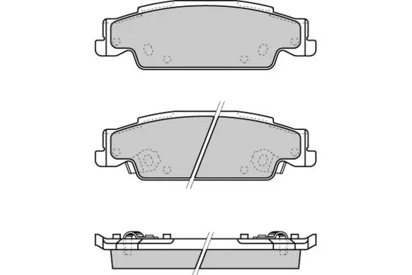 Brake Pad Set, disc brake (12-1345)