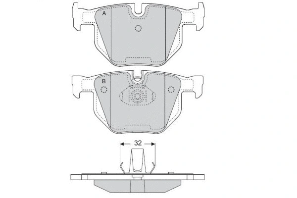 Brake Pad Set, disc brake (12-1509)