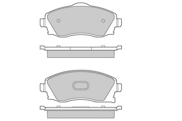 Brake Pad Set, disc brake (12-0915)