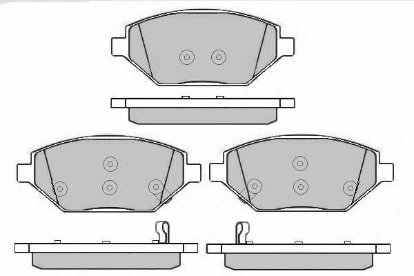 Brake Pad Set, disc brake (12-1702)