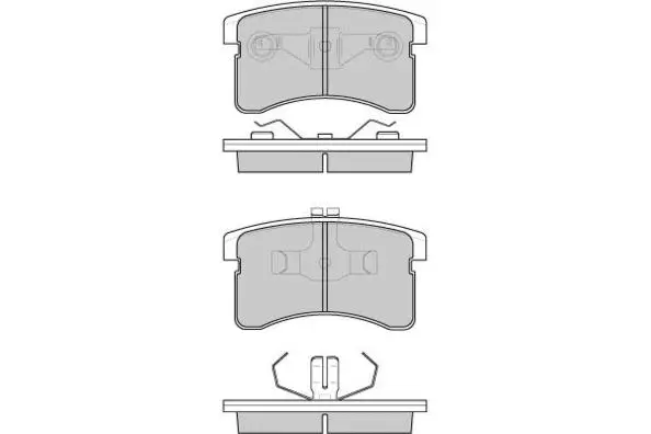 Brake Pad Set, disc brake (12-0751)