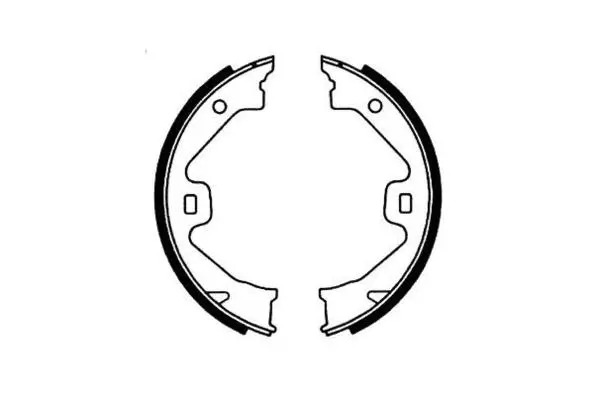 Brake Shoe Set, parking brake (09-0591)