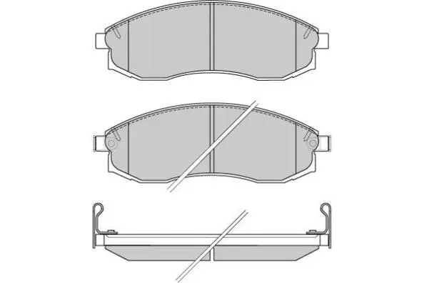 Brake Pad Set, disc brake (12-0743)