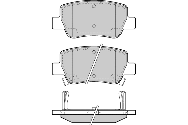 Brake Pad Set, disc brake (12-1423)