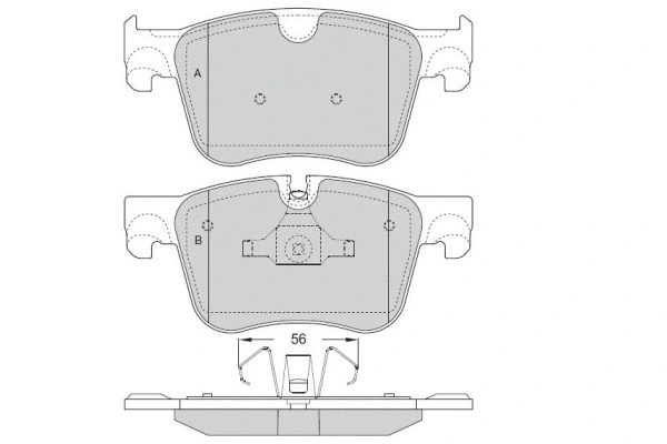Brake Pad Set, disc brake (12-1567)