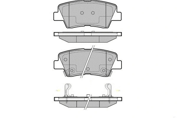 Brake Pad Set, disc brake (12-1780)