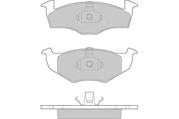 Brake Pad Set, disc brake (12-0672)