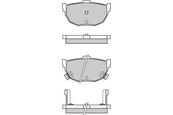 Brake Pad Set, disc brake (12-0570)