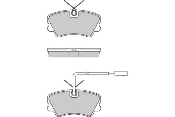 Brake Pad Set, disc brake (12-0731)