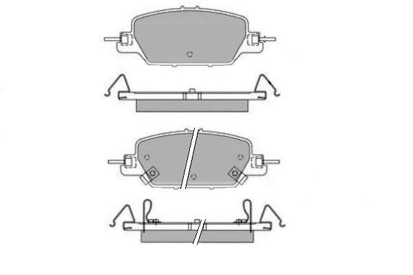Brake Pad Set, disc brake (12-1772)
