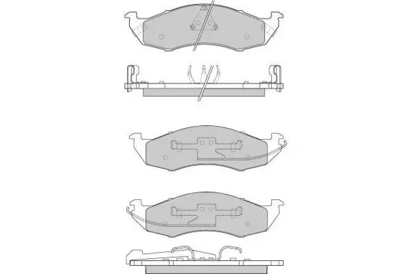 Brake Pad Set, disc brake (12-0791)