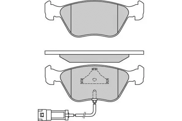 Brake Pad Set, disc brake (12-0658)