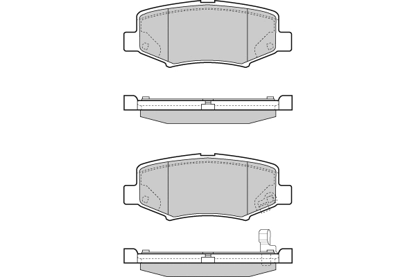 Brake Pad Set, disc brake (12-1398)