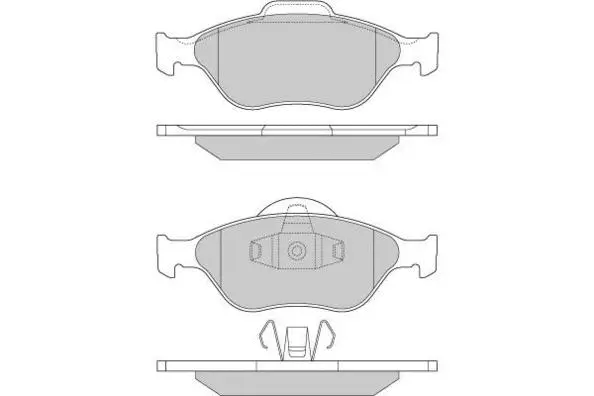 Brake Pad Set, disc brake (12-0872)
