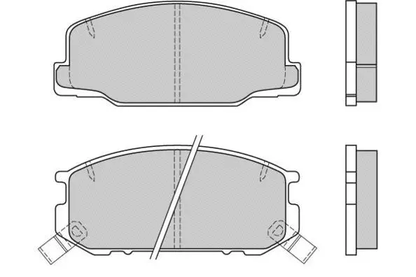 Brake Pad Set, disc brake (12-0537)
