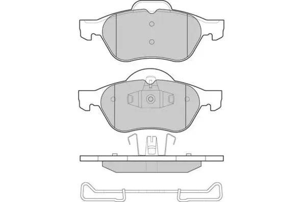 Brake Pad Set, disc brake (12-1264)