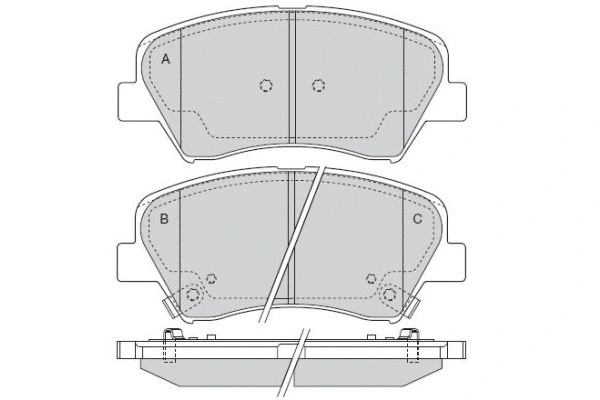 Brake Pad Set, disc brake (12-1529)