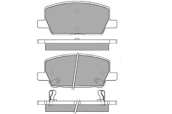 Brake Pad Set, disc brake (12-1756)