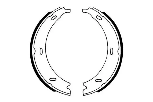 Brake Shoe Set, parking brake (09-0561)