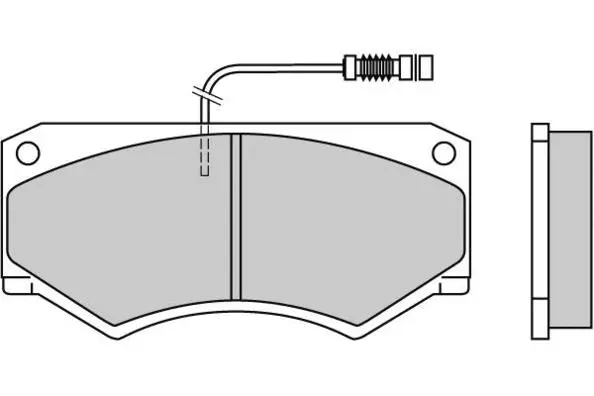 Brake Pad Set, disc brake (12-0486)