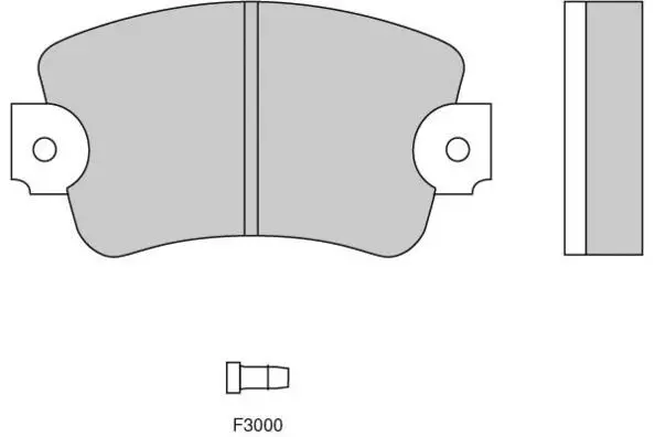 Brake Pad Set, disc brake (12-0132)