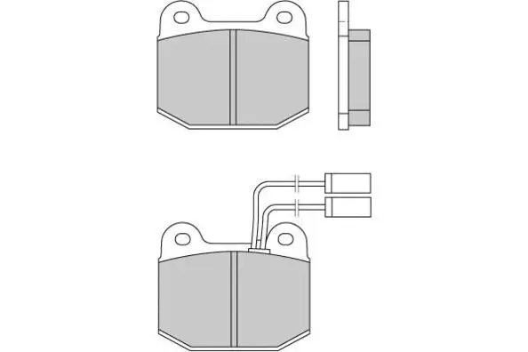 Brake Pad Set, disc brake (12-0274)