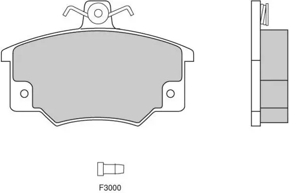 Brake Pad Set, disc brake (12-0178)