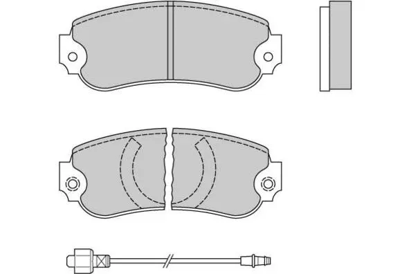 Brake Pad Set, disc brake (12-0175)