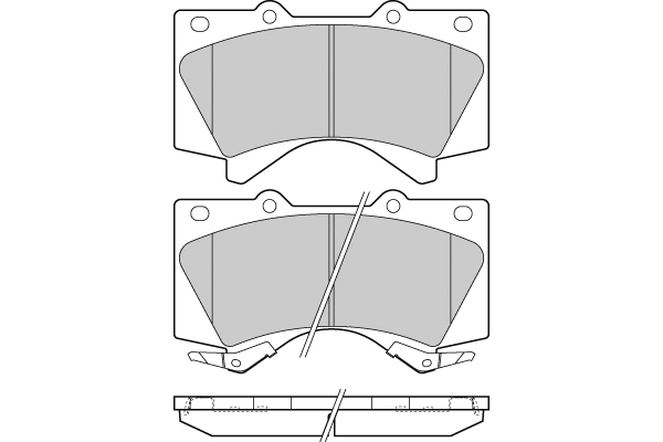 Brake Pad Set, disc brake (12-1381)